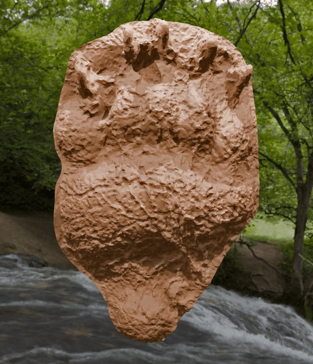 GRIZZLY BEAR FOOTPRINT CAST